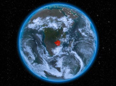 Dünya üzerinde gece Zimbabve