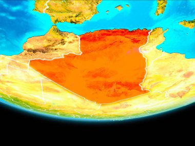 Cezayir uydu görünümü