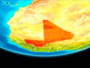 Mali uydu görünümü