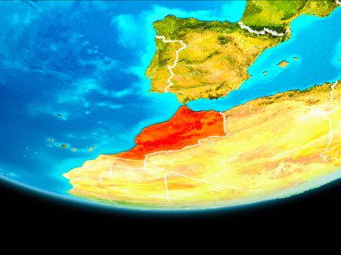 Fas uydu görünümü