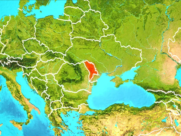 Мапа Молдови — стокове фото