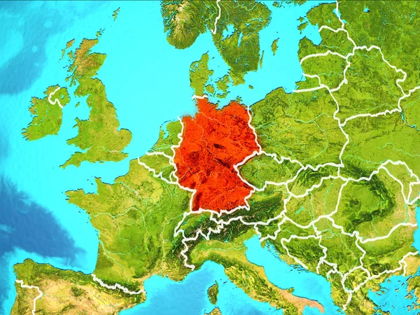 Carte de l'Allemagne — Photo
