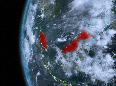 Malezya kırmızı gece