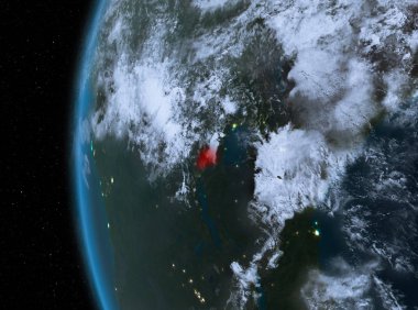 Ruanda kırmızı gece