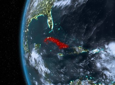 Küba'da kırmızı gece