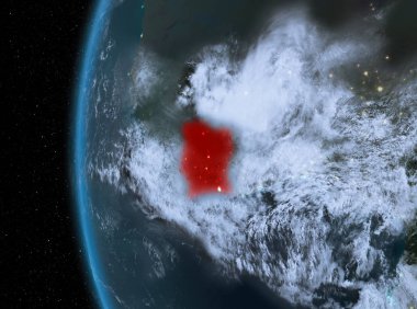 Fildişi Sahili geceleri kırmızı