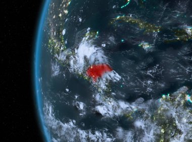 Kırmızı gece Honduras