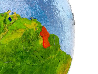 Gerçekçi dünya üzerinde Guyana