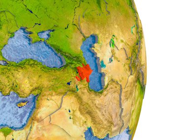 Azerbaycan gerçekçi dünya üzerinde