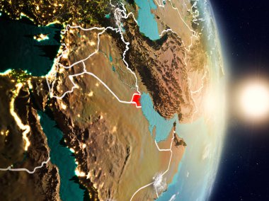 Gündoğumu sırasında Kuveyt