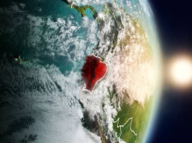 Ekvador gündoğumu sırasında