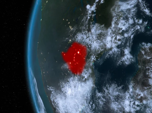 Kırmızı gece Zimbabve