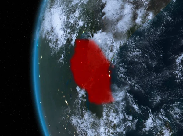 Tanzanya gece kırmızı