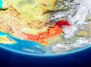 Pakistan uzaydan Dünya üzerinde