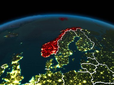 Norveç gece yeryüzünde