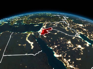Jordan gece yeryüzünde