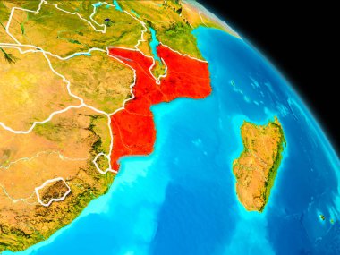 Mozambik dünya üzerindeki