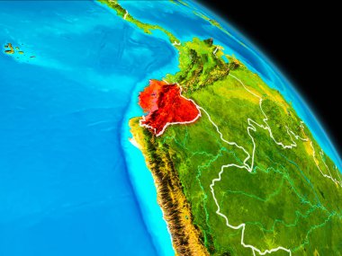 Ekvador yeryüzünde