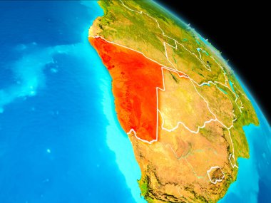 Namibya yeryüzünde