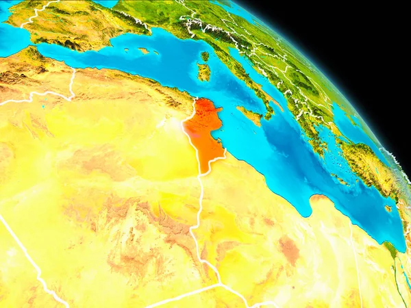 Туніс на землі — стокове фото