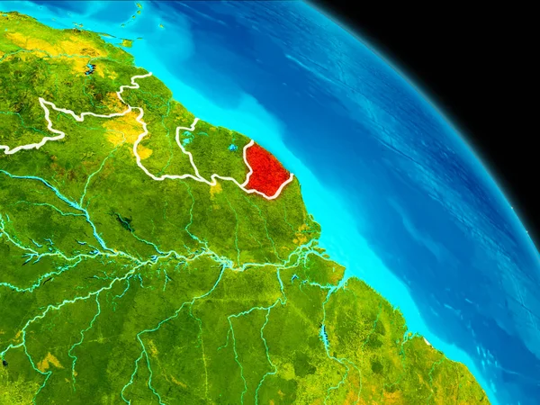 Französische Guiana auf Erden — Stockfoto