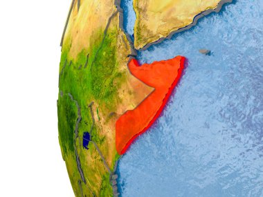 Somali Haritası modeli bir küre