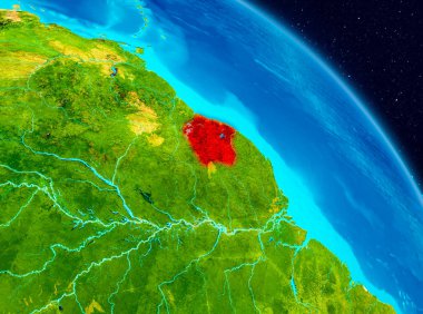 Surinam yeryüzünde