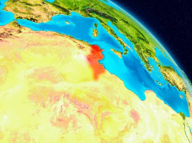 Tunus dünya üzerindeki