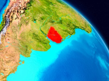 Uruguay yeryüzünde