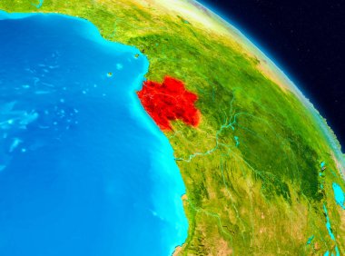 Gabon dünya üzerindeki