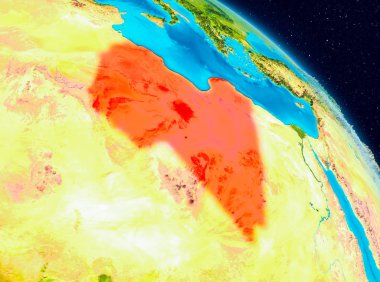 Libya yeryüzünde