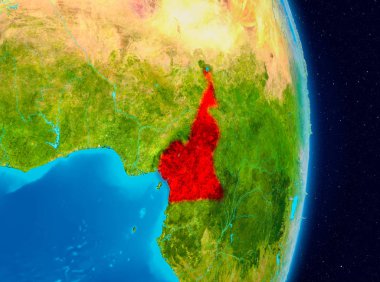Kamerun uzaydan