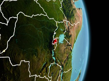 Ruanda dünya üzerindeki sabah