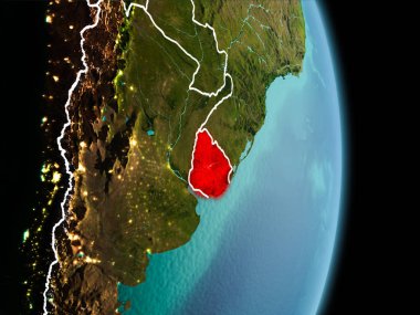 Uruguay dünya üzerindeki sabah