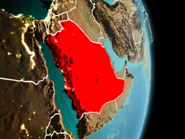 Suudi Arabistan dünya üzerindeki sabah