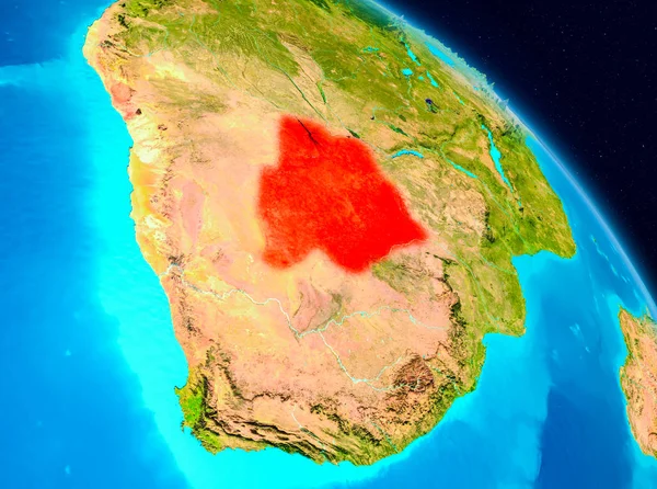 Botswana auf der Erde — Stockfoto