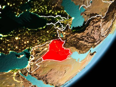 Irak'ın yörünge görünümü