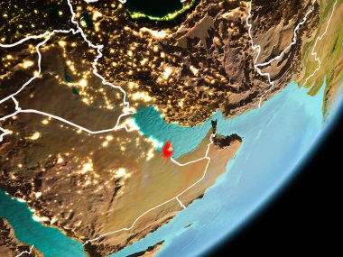 Yörünge görünümü Katar