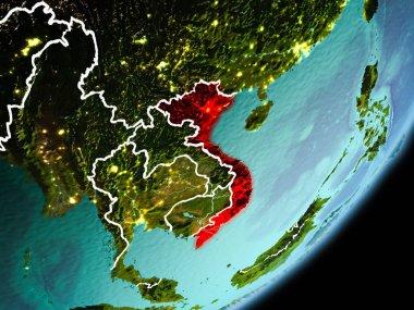 Yörünge görünümü Vietnam