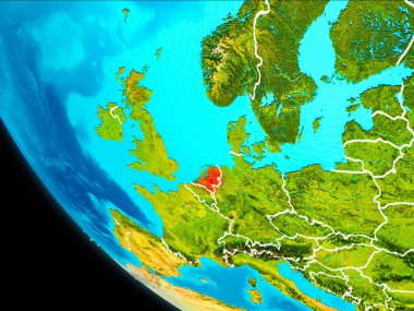 Uzaydan yeryüzündeki Hollanda