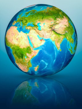 Birleşik Arap Emirlikleri yansıtıcı yüzeyi yeryüzünde