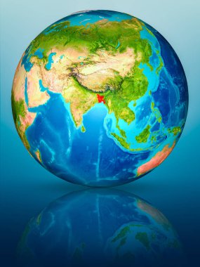 Yansıtıcı yüzeyi yeryüzünde Bangladeş