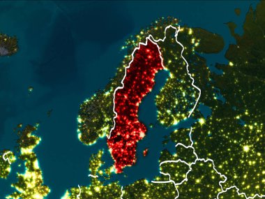 İsveç harita geceleri