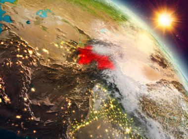 Tacikistan yörüngeden Sunrise