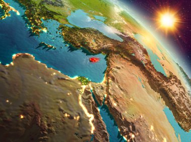 Yörüngeden Sunrise Kıbrıs