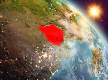 Sunrise yörüngeden Zimbabve