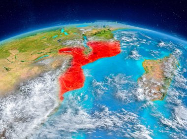 Mozambik dünya üzerindeki