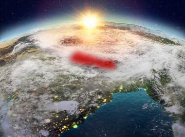 Sunrise uzaydan Nepal