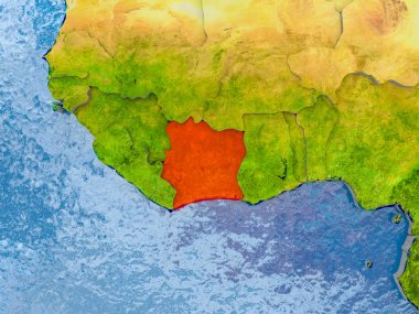 Fildişi Sahili Haritası