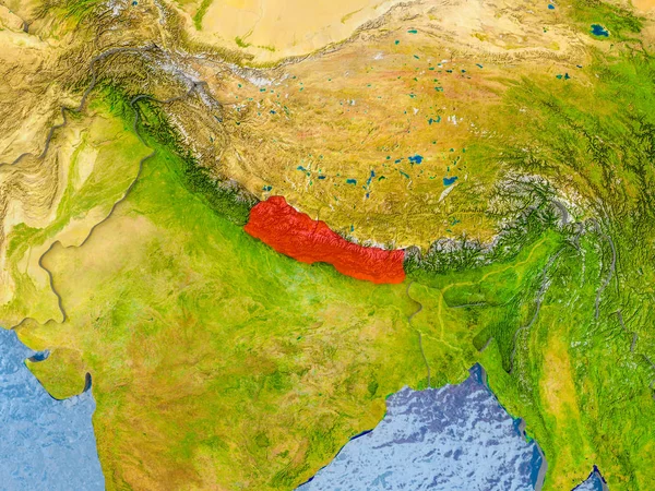 Map of Nepal — Stock Photo, Image
